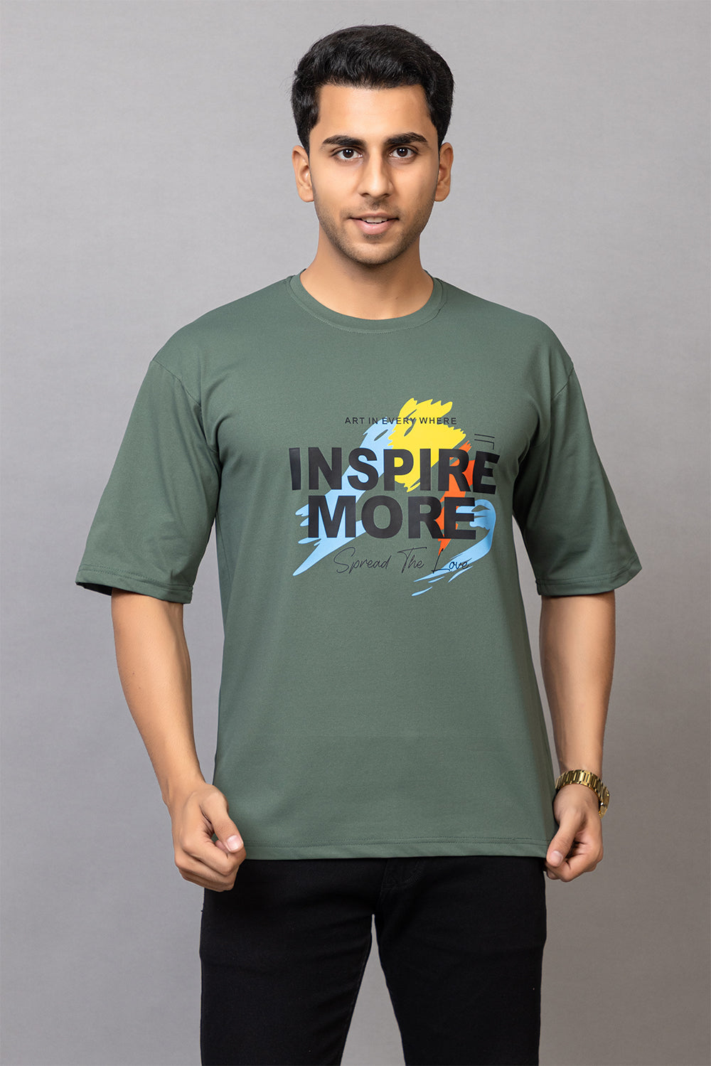 pistachio green Down Sleeves  T-shirts