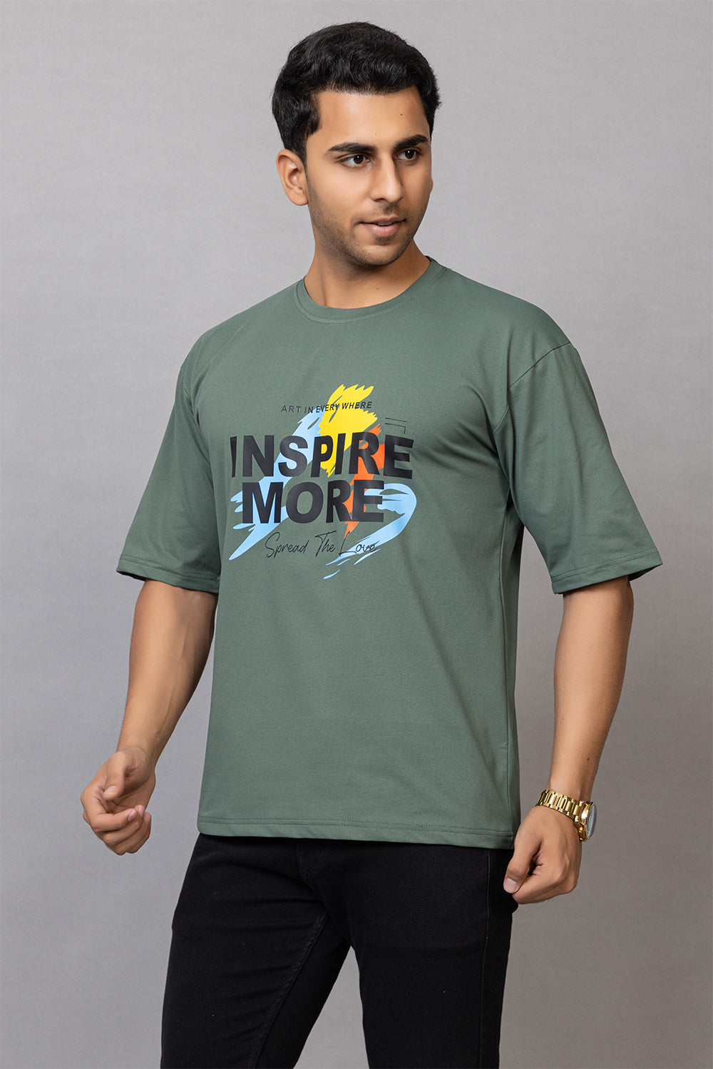 pistachio green Down Sleeves  T-shirts