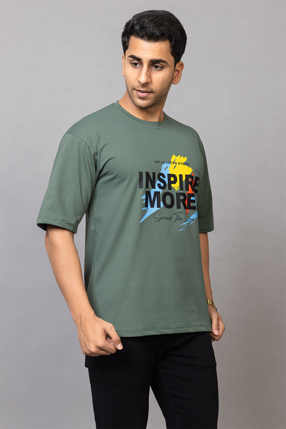 pistachio green Down Sleeves  T-shirts