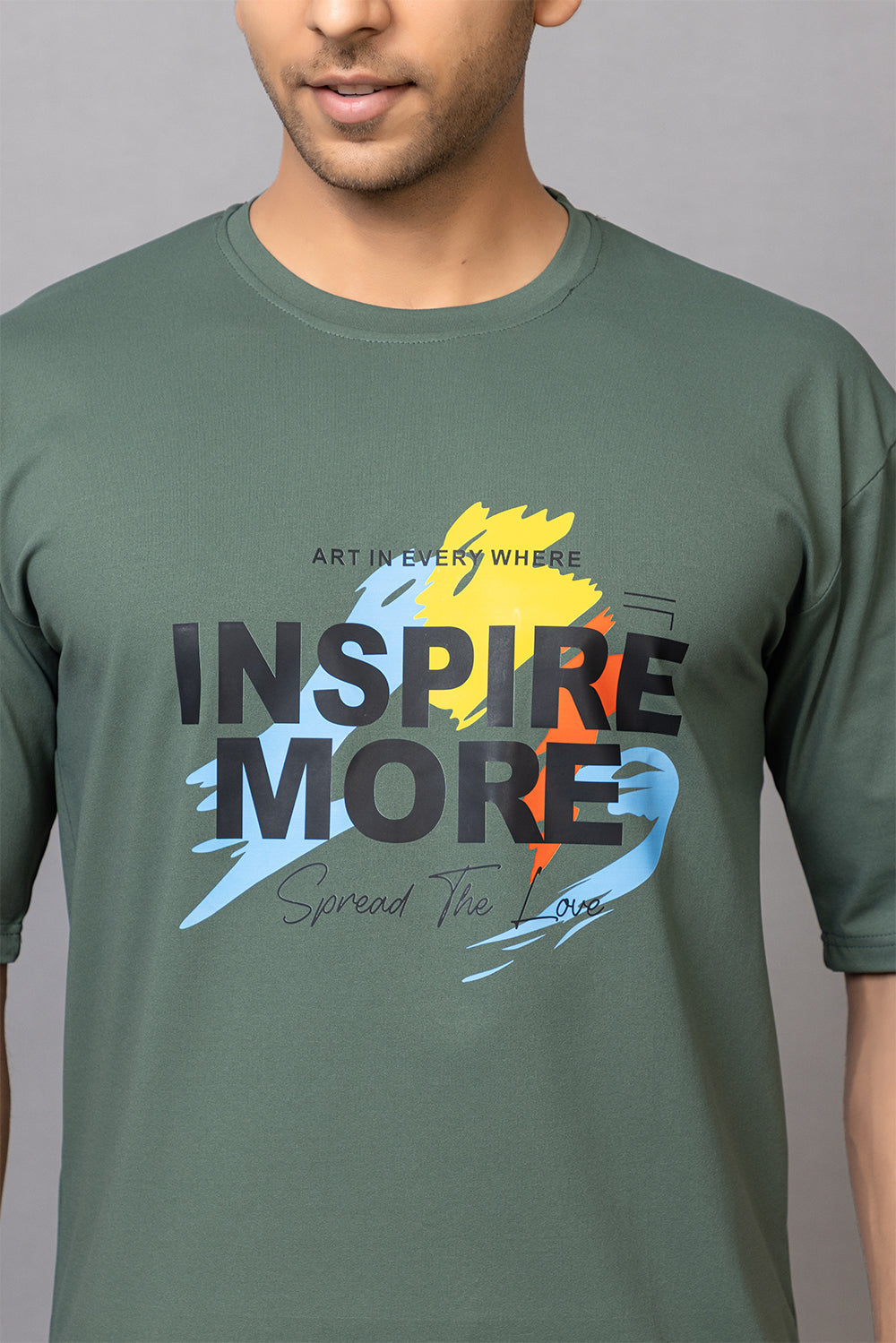 pistachio green Down Sleeves  T-shirts