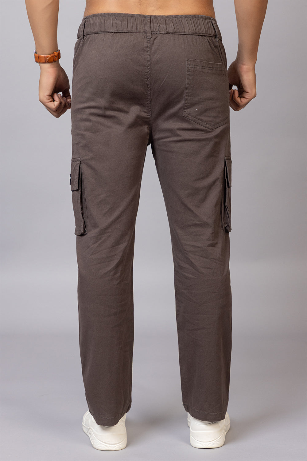 Men's Relaxed Fit 5-Pocket Cotton Cargo Pants | Casual Utility Trousers