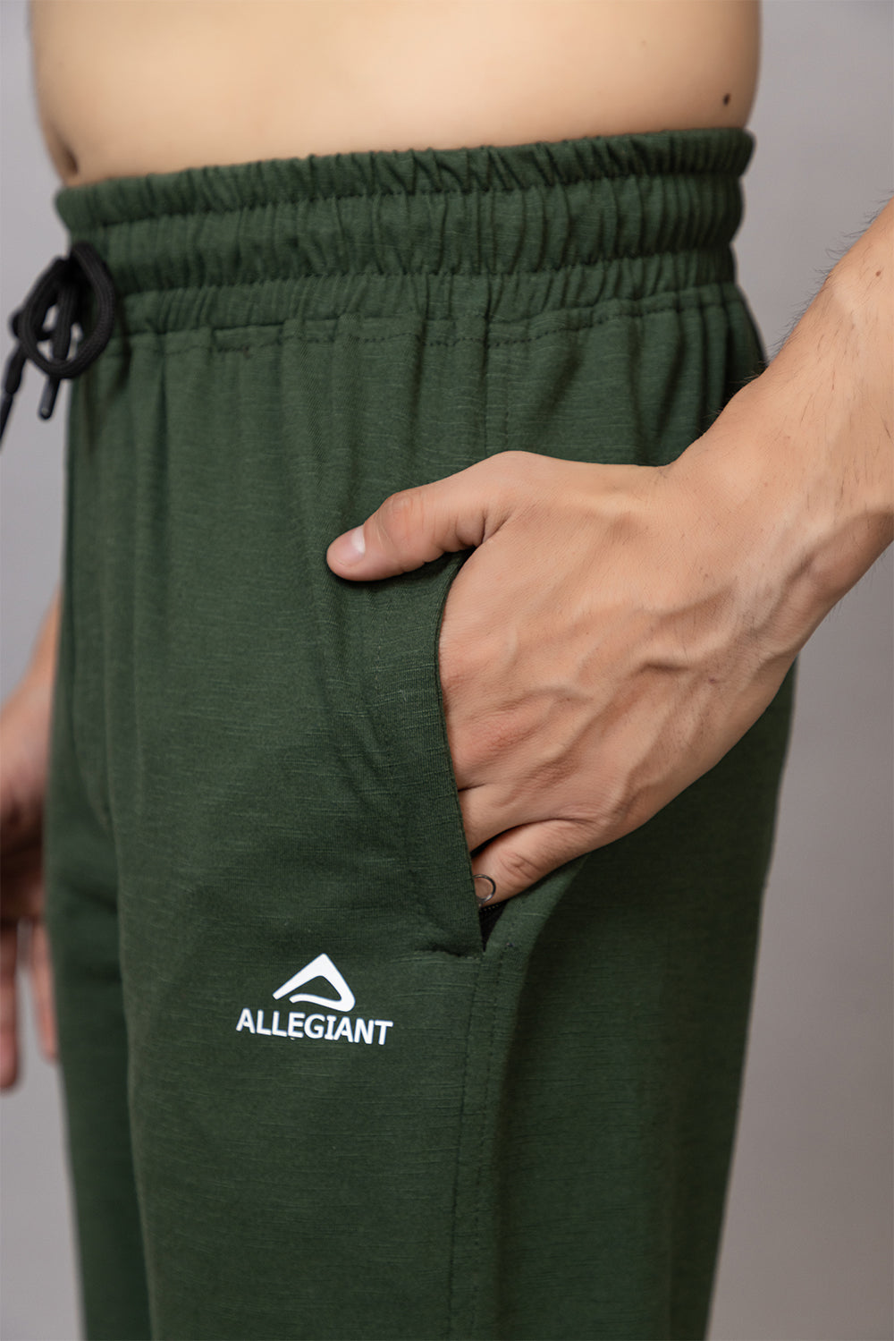 English green poly cotton lower