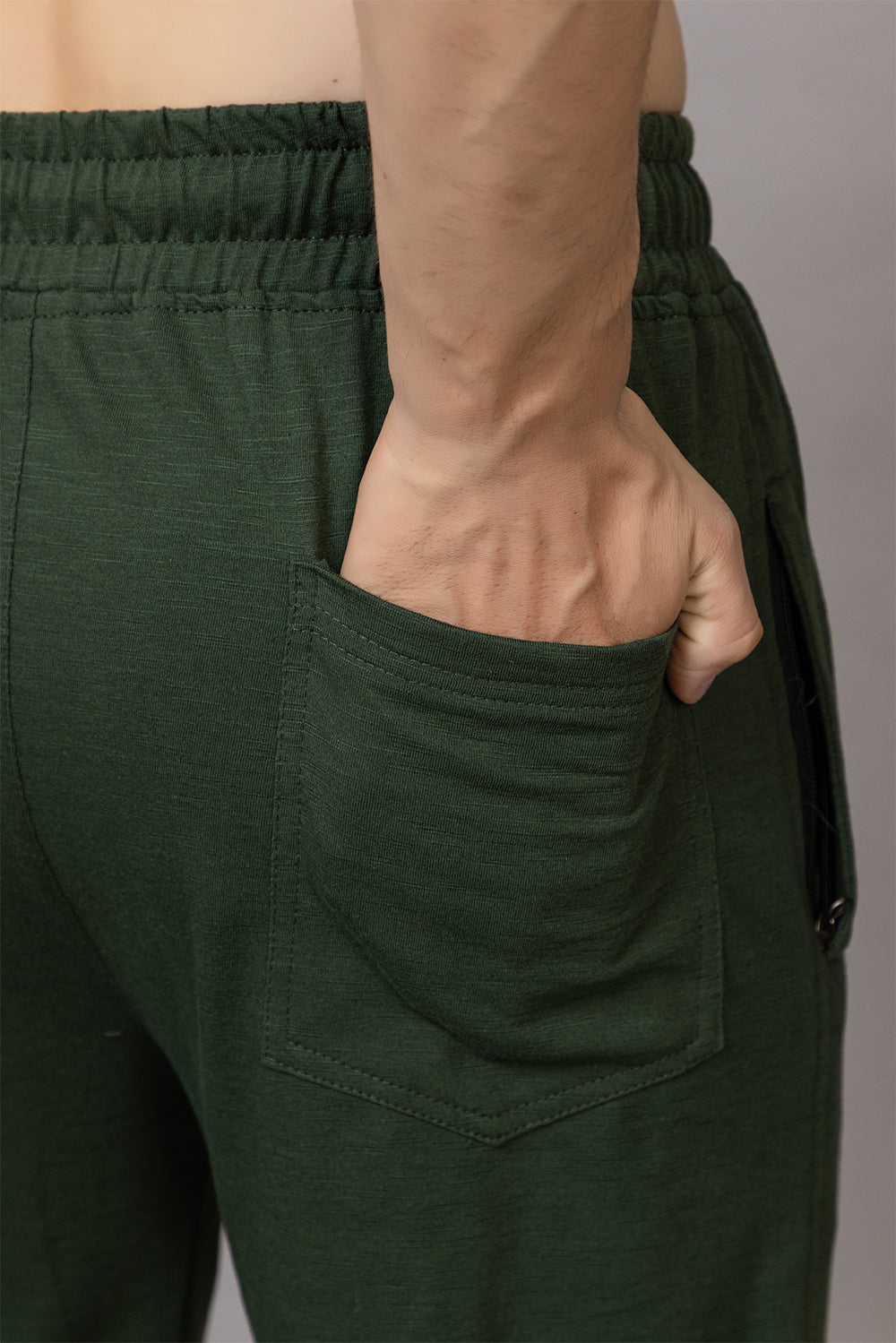 English green poly cotton lower