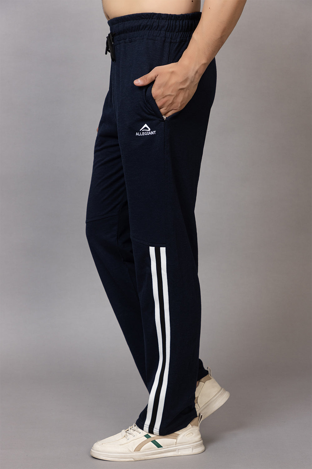 Navy  poly cotton lower