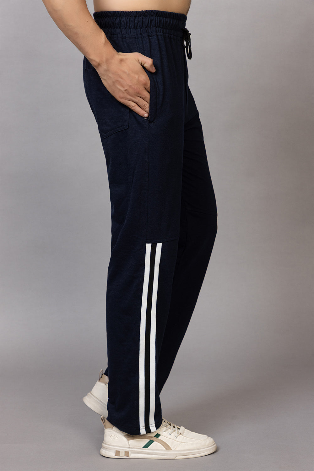 Navy  poly cotton lower