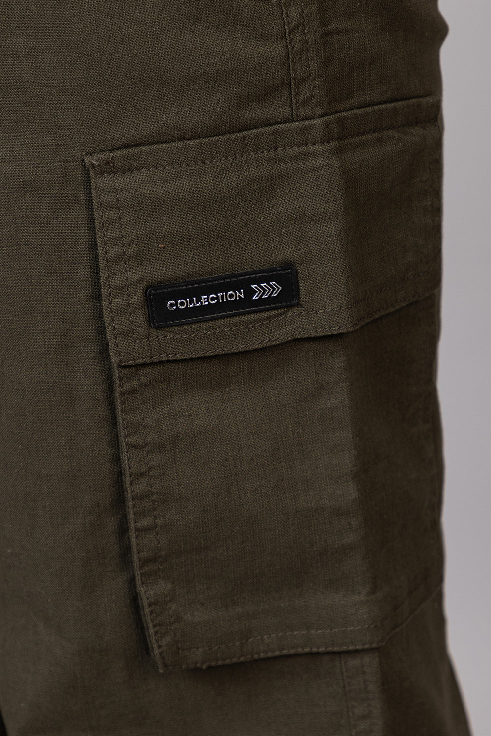Men's Baggy Fit Drawstring Cargo Pants | Olive Green, 7-Pocket