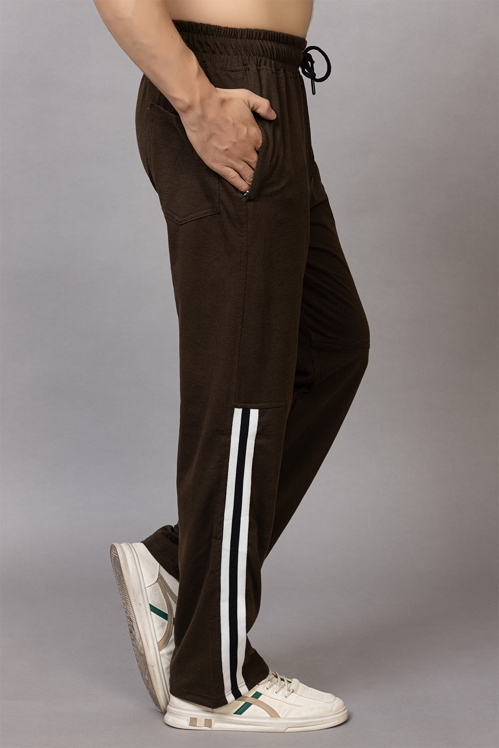 Greenish Brown poly cotton lower