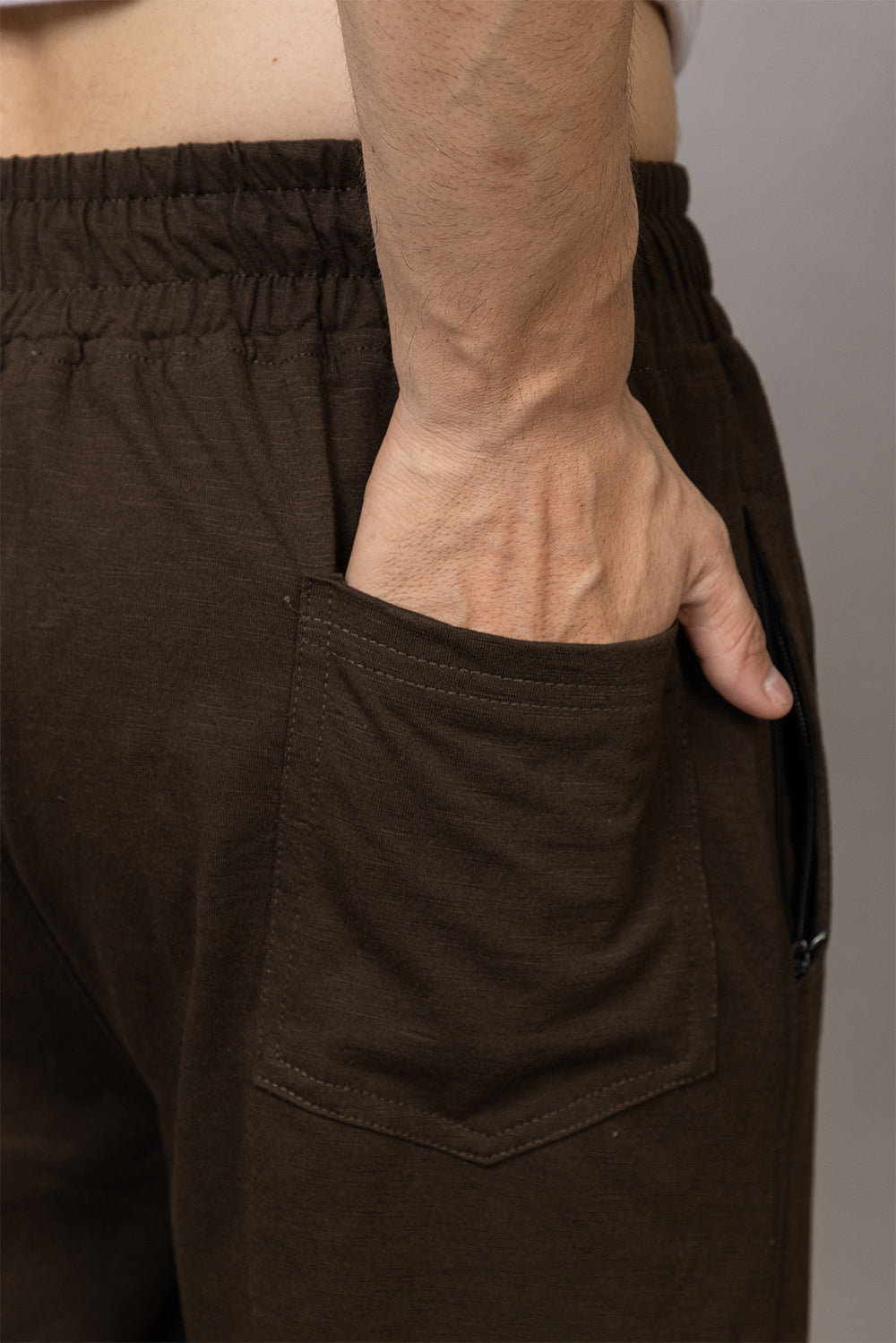 Greenish Brown poly cotton lower