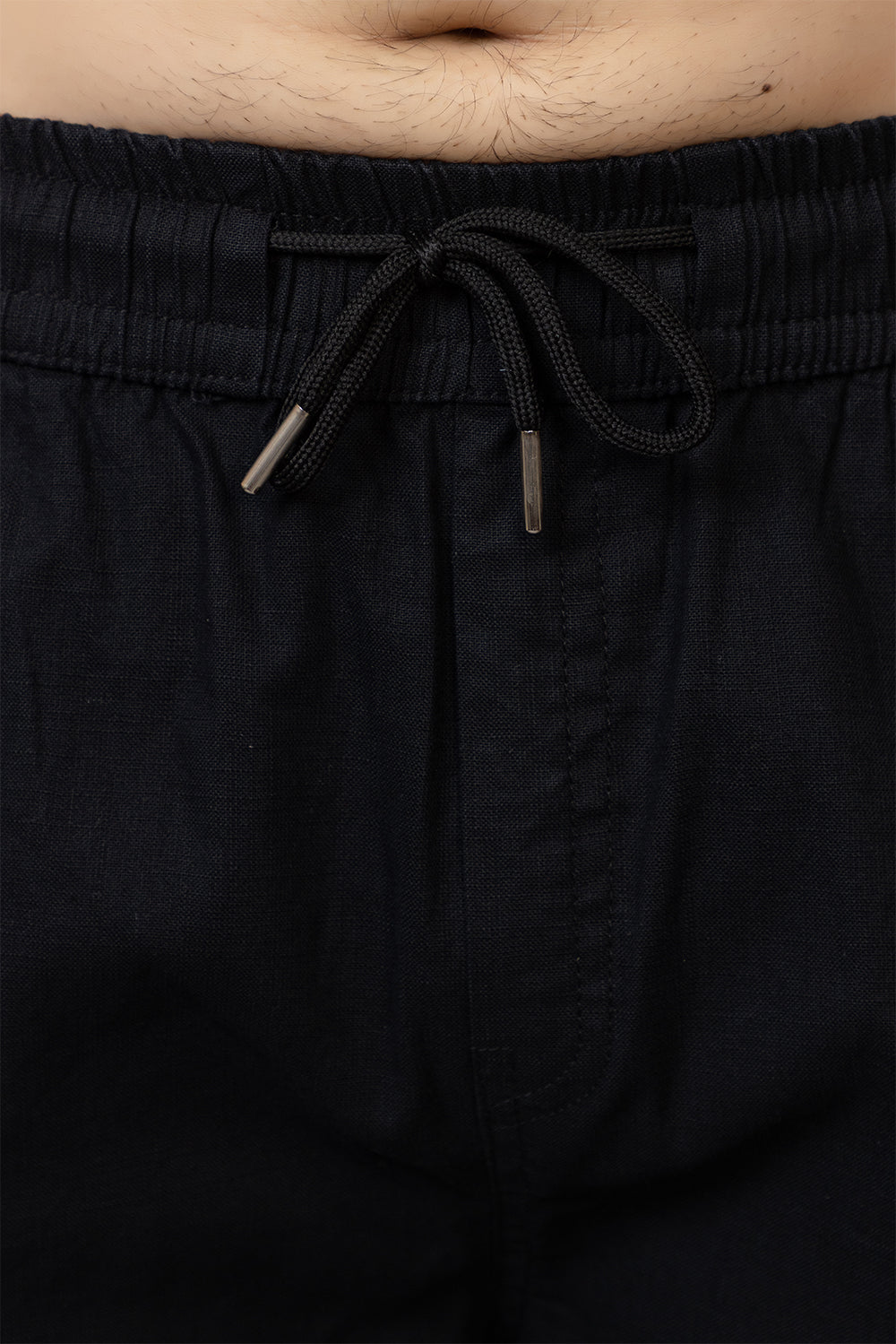 LINEN BLACK LOWER BEGGY  FIT PANT STYLE