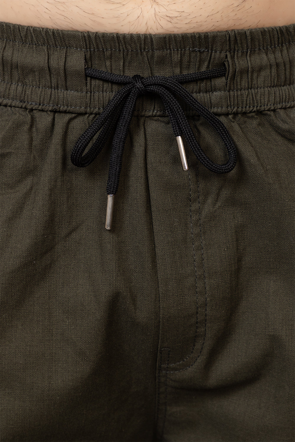 LINEN OLIVE LOWER BEGGY  FIT PANT STYLE