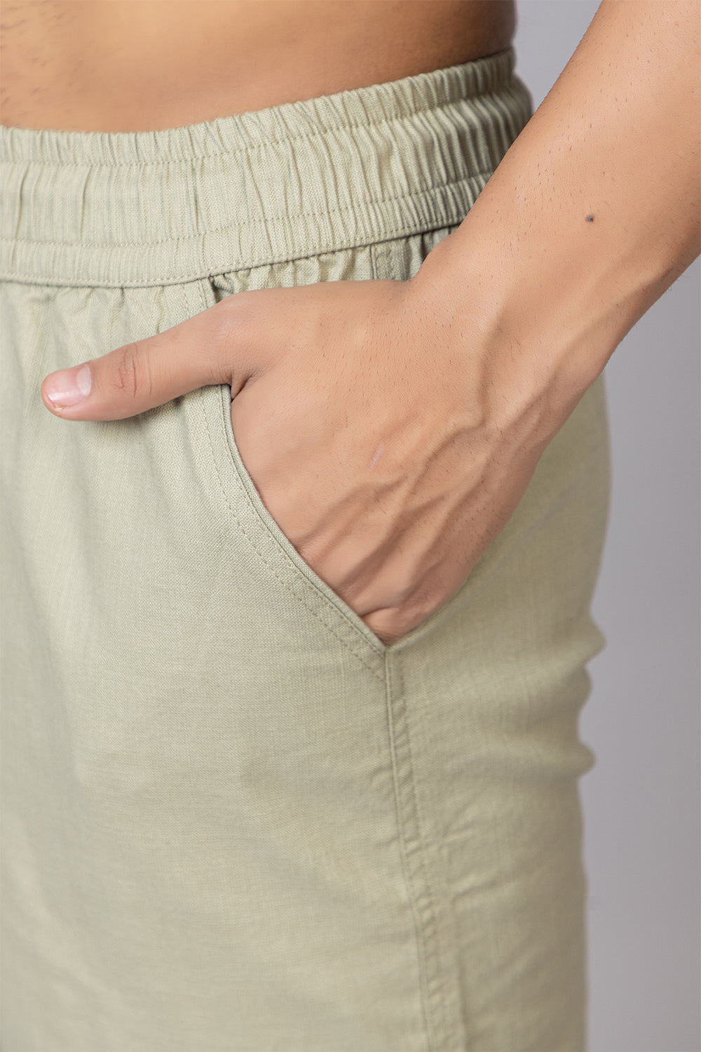 Men's Relaxed Fit Cargo Pants with Zipper Pockets | Sage Green