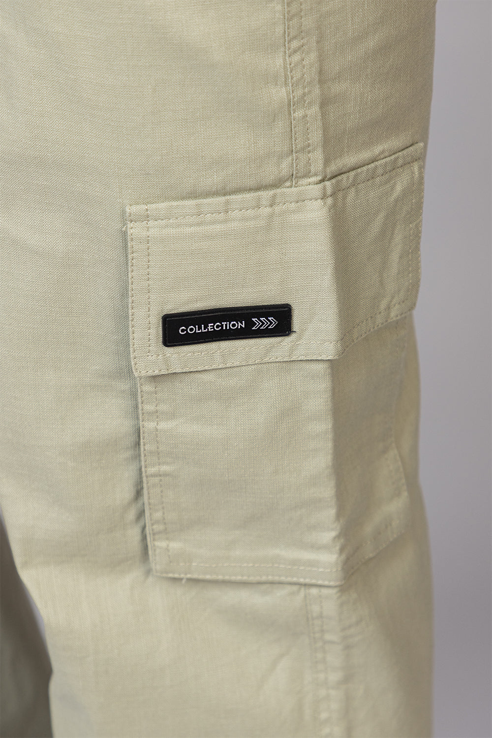 Men's Relaxed Fit Cargo Pants with Zipper Pockets | Sage Green