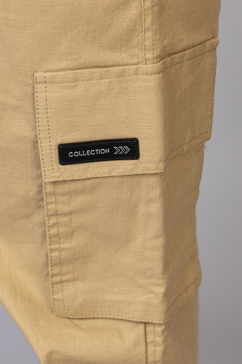 Men's Relaxed Fit Cargo Pants with Zipper Pockets | Khaki