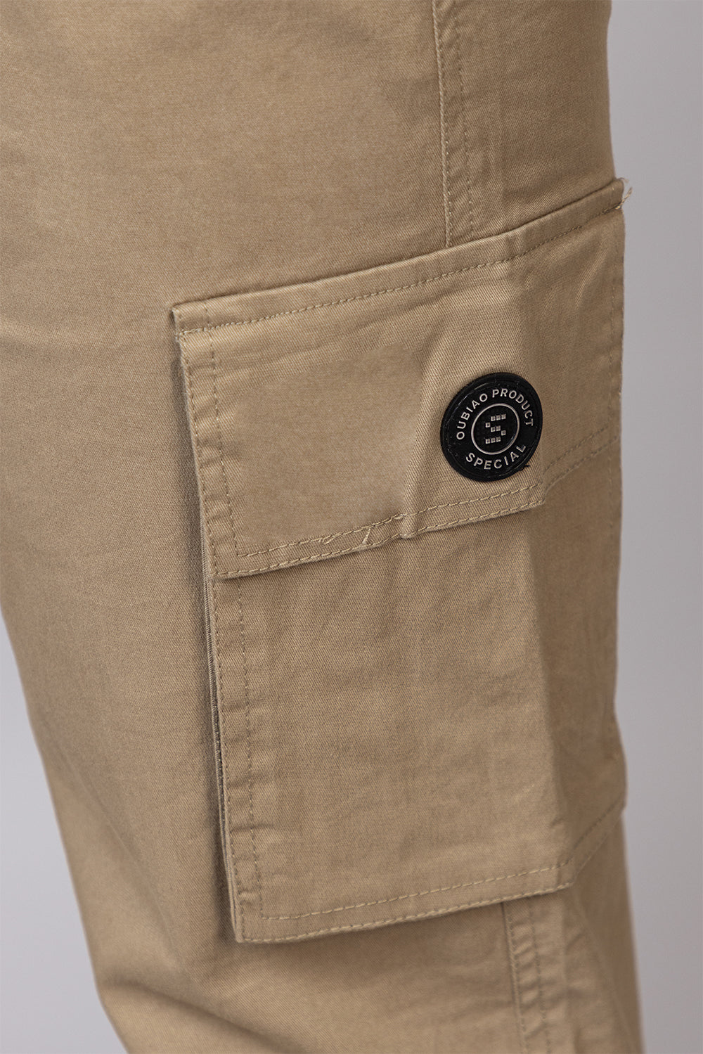 Men's Regular Fit 5-Pocket Cargo Pants | Classic Khaki